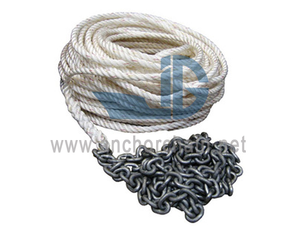 สมอ Rode 3-Strand Rope พร้อมโซ่ Din766 กัลวาไนซ์