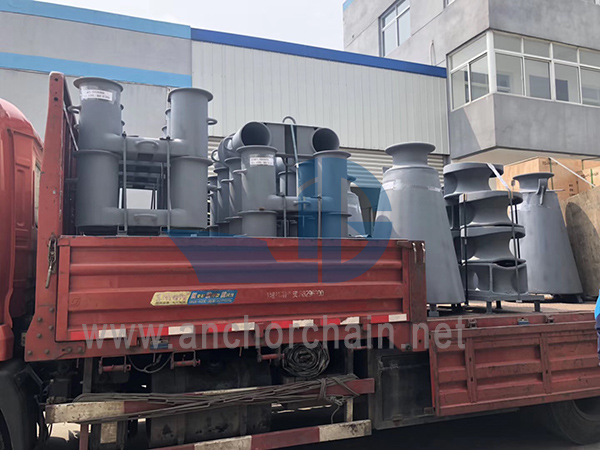 DIN81907-1997 Marine Mooring Fairleads Roller พร้อมแท่น
