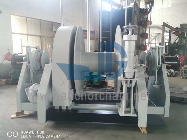 Double Shaft Type ไฮดรอลิกรวม Windlass Mooring Winch