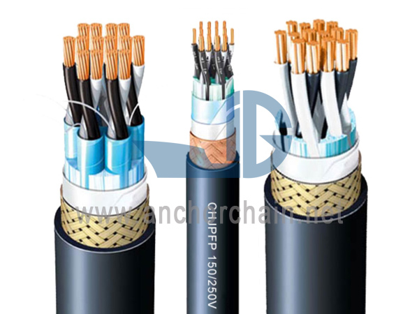 สายไฟสื่อสารทางทะเลแบบคัดกรองสารหน่วงไฟ 250V