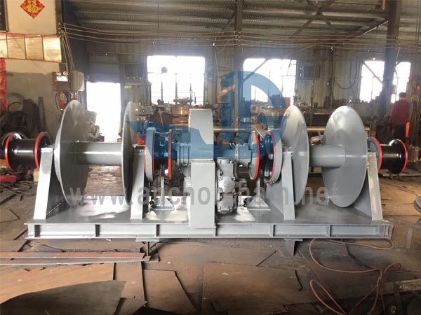 ไฮดรอลิกเดี่ยว Windlass สองกลอง