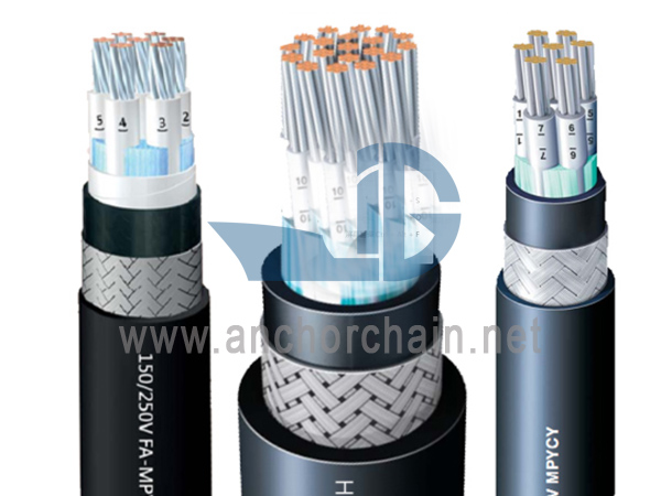JIS C 3410 สายเคเบิลควบคุมทางทะเลแบบหน่วงไฟ 250V