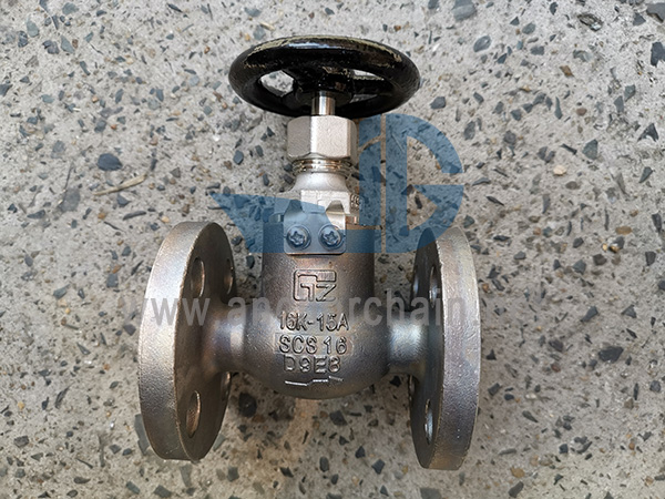 JIS F 7302 5K SCS16 สแตนเลส Anglee Valves