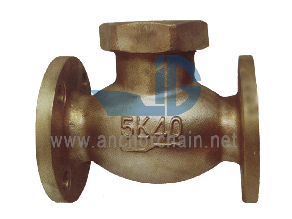 JIS F 7415 บรอนซ์ 5K ลิฟท์เช็คโกลบวาล์ว (Union Bonnet Type)