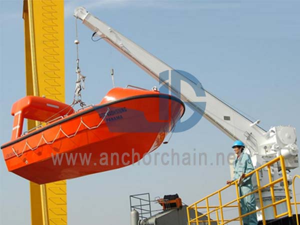 แขนเดี่ยวแบบใช้มือ Slewing Liferaft Davit