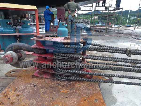 ZHC Series 7 Sheave Wire Rope Block สำหรับขากรรไกร